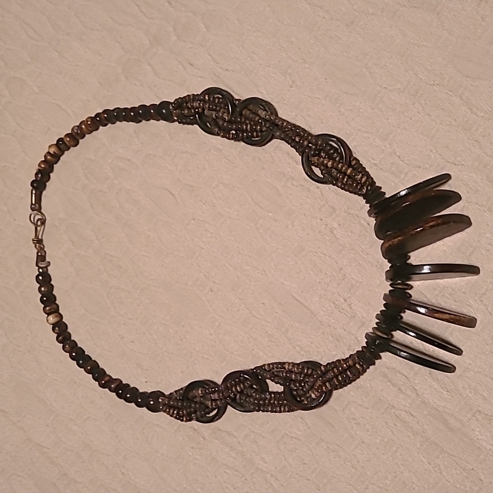 Brown Island style necklace